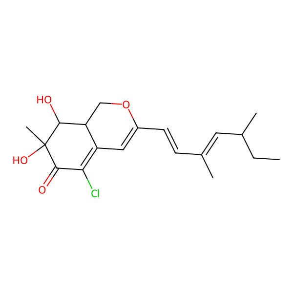 2D Structure of (8S,8a-R)-7-Deacetyl-1,O8,8,8a-tetrahydro-7-epi-sclerotiorin