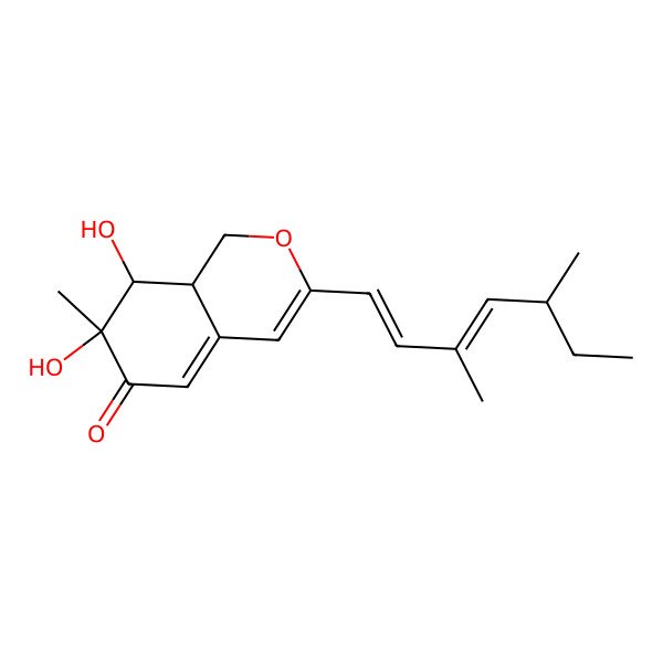 2D Structure of (8S,8a-R)-7-Deacetyl-5-dechloro-1,O8,8,8a-tetrahydro-7-epi-sclerotiorin