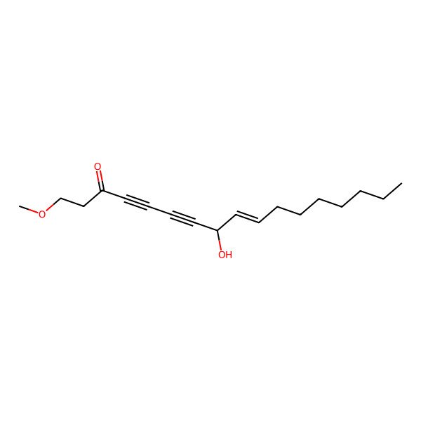 2D Structure of (8S,9Z)-8-Hydroxy-1-methoxy-9-heptadecene-4,6-diyne-3-one