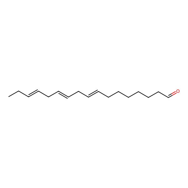 2D Structure of (8Z,11Z,14Z)-Heptadecatrienal