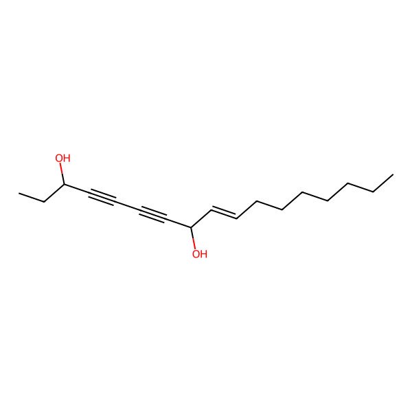 2D Structure of 9-Heptadecene-4,6-diyne-3,8-diol