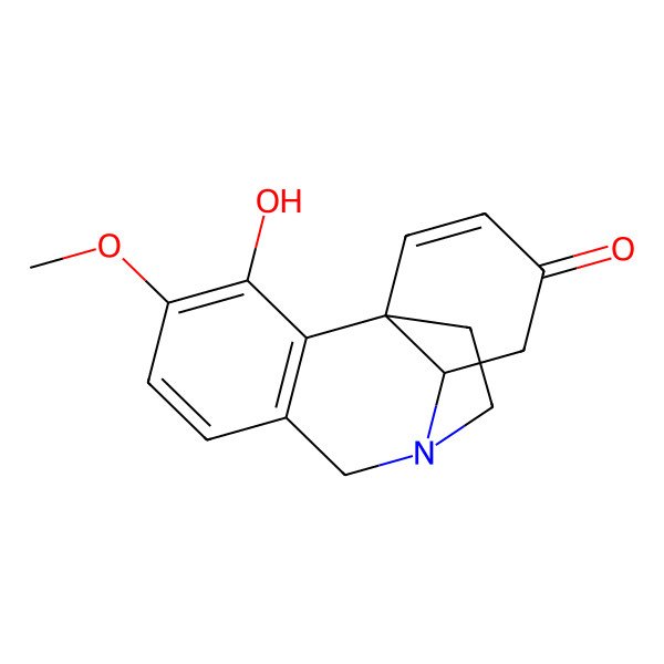 2D Structure of 9-Methoxy-10-hydroxy-4aalpha,6-dihydro-5alpha,10balpha-ethanophenanthridine-3(4H)-one