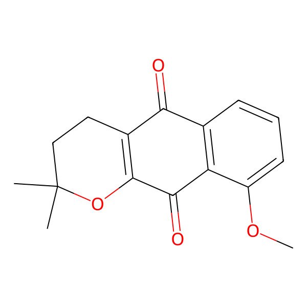 2D Structure of 9-Methoxy-alpha-lapachone
