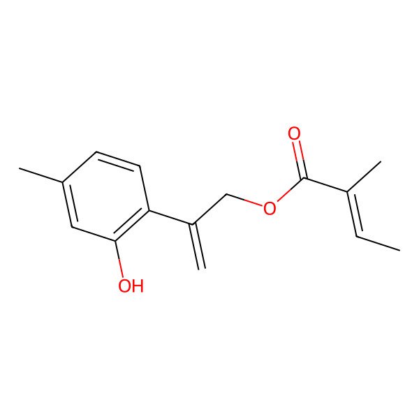 2D Structure of 9-O-angeloyl-8,10-dehydrothymol