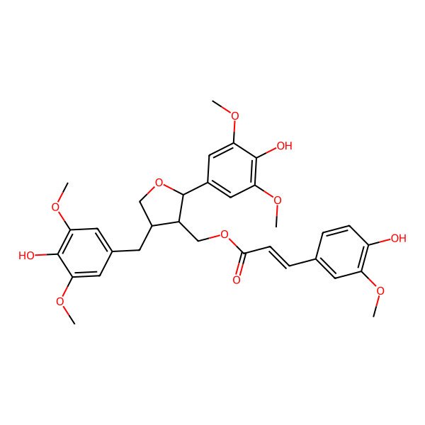 2D Structure of 9-O-Feruloyl-5,5'-dimethoxylariciresinol