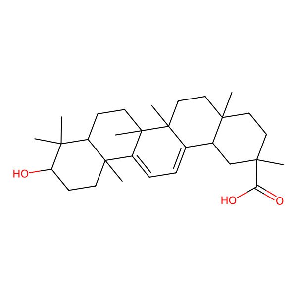 2D Structure of 9(11)-Dehydroglycyrrhetic acid 2D Structure of 9(11)-Dehydroglycyrrhetic acid