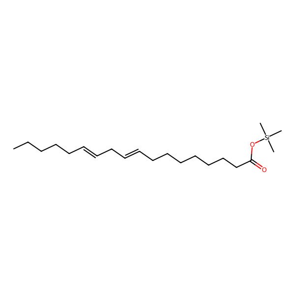 2D Structure of 9,12-Octadecadienoic acid (Z,Z)-, trimethylsilyl ester