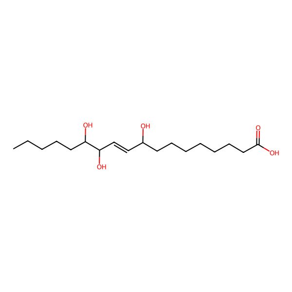 2D Structure of 9,12,13-Trihydroxy-10E-octadecenoic acid