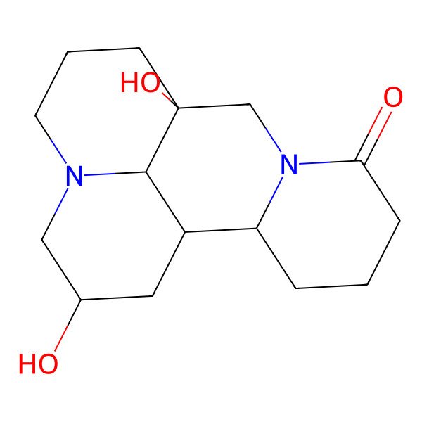 2D Structure of 9,15-Dihydroxy-7,13-diazatetracyclo[7.7.1.02,7.013,17]heptadecan-6-one