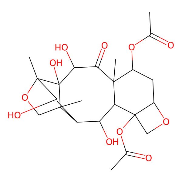 2D Structure of [(1R,2R,3R,5S,10R,11R,13S,14S,16R,19S)-19-acetyloxy-2,5,10,11-tetrahydroxy-6,9,13-trimethyl-12-oxo-7,17-dioxapentacyclo[11.6.0.03,9.06,10.016,19]nonadecan-14-yl] acetate