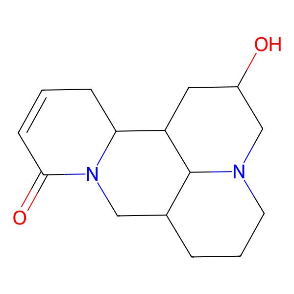 2D Structure of (1R,2R,9S,15S,17S)-15-hydroxy-7,13-diazatetracyclo[7.7.1.02,7.013,17]heptadec-4-en-6-one