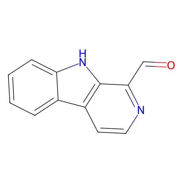 2D Structure of 9H-pyrido[3,4-b]indole-1-carbaldehyde