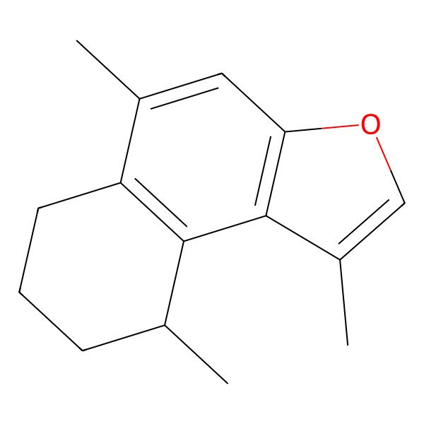 2D Structure of (9S)-1,5,9-trimethyl-6,7,8,9-tetrahydrobenzo[e][1]benzofuran