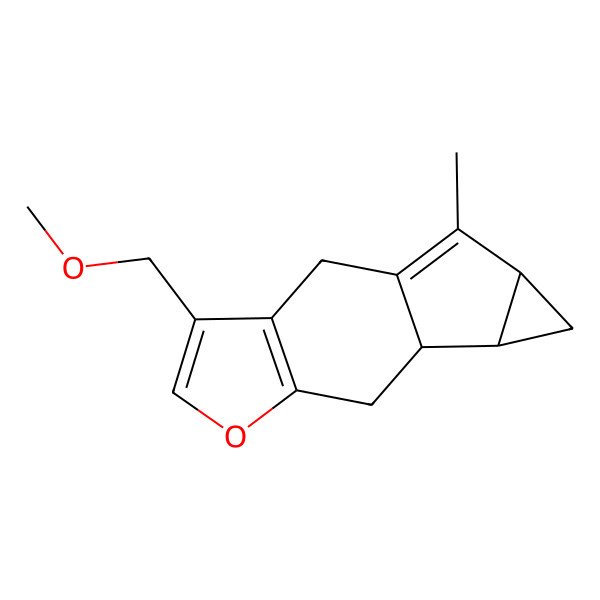 2D Structure of (9S)-4-(methoxymethyl)-13-methyl-6-oxatetracyclo[7.4.0.03,7.010,12]trideca-1(13),3(7),4-triene