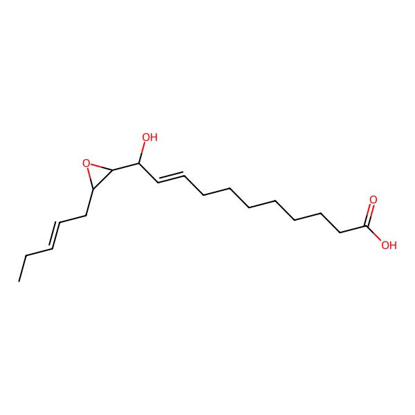 2D Structure of (9Z,11R)-11-Hydroxy-11-((2S,3S)-3-(2Z)-2-penten-1-yl-2-oxiranyl)-9-undecenoic acid