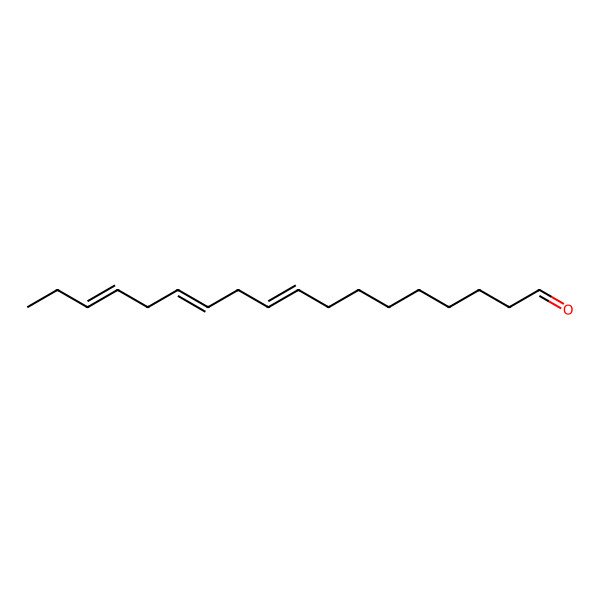 2D Structure of (9Z,12E,15Z)-octadeca-9,12,15-trienal