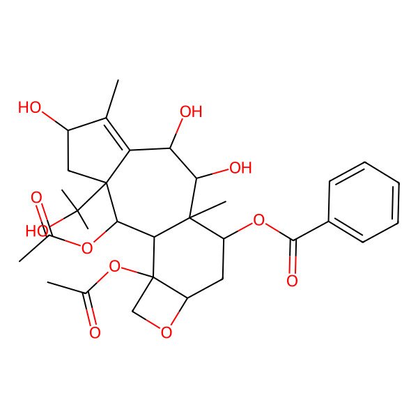 2D Structure of (1S)-5beta,20-Epoxy-1,11-cyclo-11,15-secotaxa-11-ene-2alpha,4,7beta,9alpha,10beta,13alpha,15-heptol 2,4-diacetate 7-benzoate