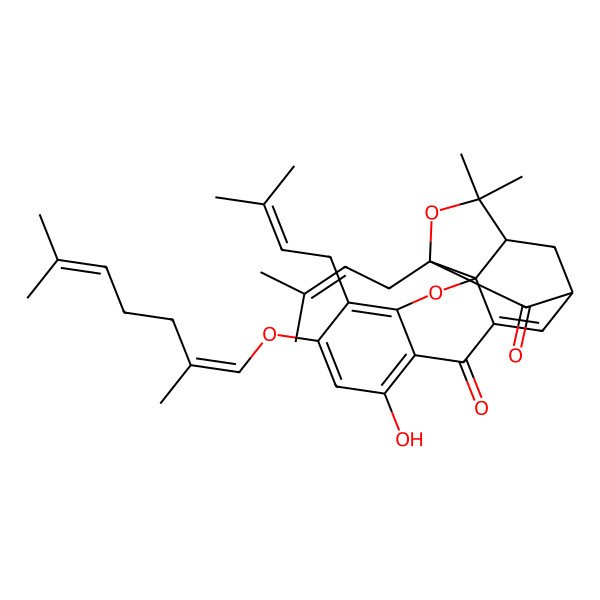 2D Structure of 3-O-Geranylforbesione 2D Structure of 3-O-Geranylforbesione