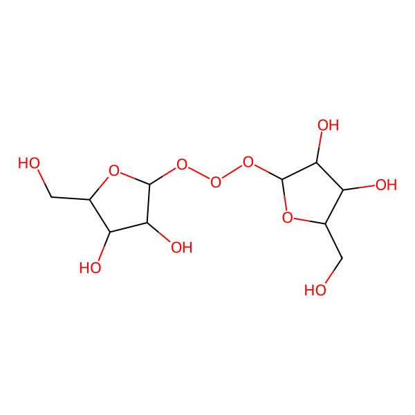 2D Structure of (3R,4R,5R)-2-[(3R,4R,5R)-3,4-dihydroxy-5-(hydroxymethyl)oxolan-2-yl]oxyperoxy-5-(hydroxymethyl)oxolane-3,4-diol