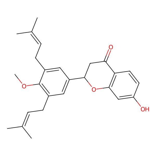 2D Structure of abyssinone IV 4'-OMe ether
