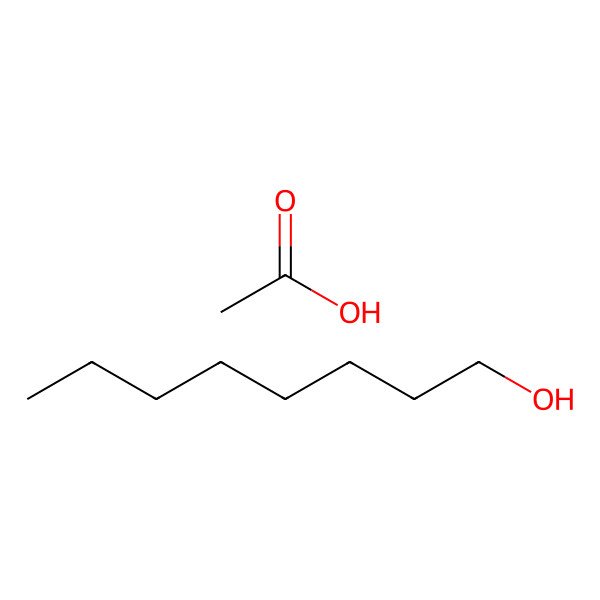 2D Structure of Acetic acid--octan-1-ol (1/1)