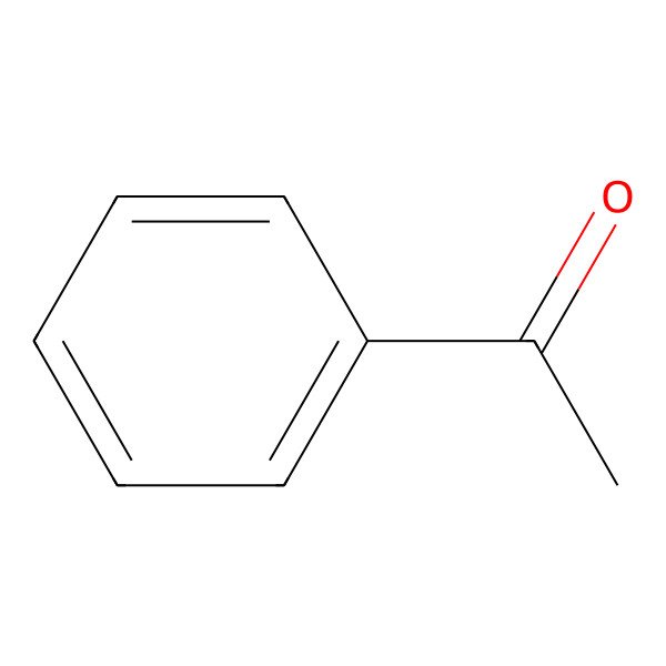 2D Structure of Acetophenone