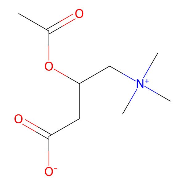 2D Structure of Acetyl-DL-carnitine