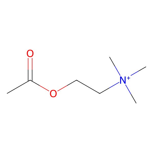 2D Structure of Acetylcholine