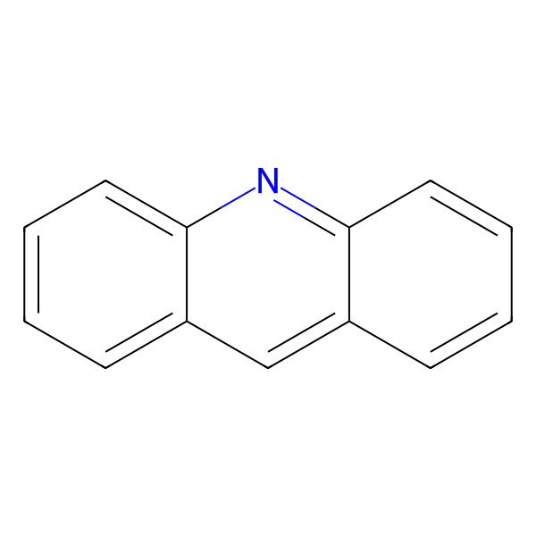 2D Structure of Acridine