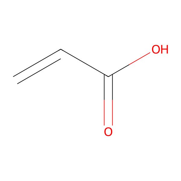 2D Structure of Acrylic acid