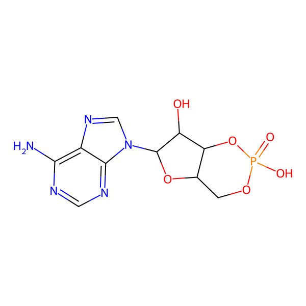2D Structure of Adenosine cyclophosphate