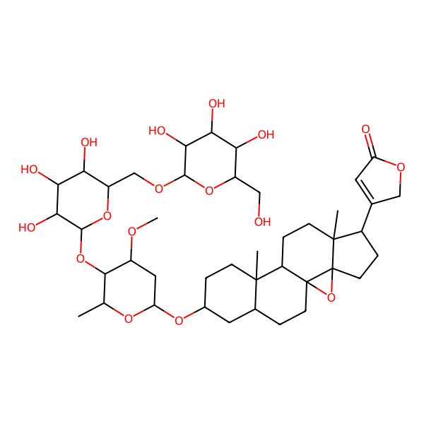 2D Structure of Adynerigenin beta-neritrioside