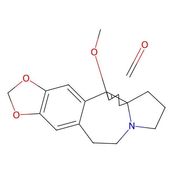 2D Structure of (6S)-3-methoxy-16,18-dioxa-10-azapentacyclo[11.7.0.02,6.06,10.015,19]icosa-1(20),2,13,15(19)-tetraen-4-one