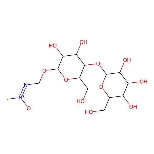 2D Structure of [(2S,3R,4R,5S,6R)-3,4-dihydroxy-6-(hydroxymethyl)-5-[(3R,4S,5S,6R)-3,4,5-trihydroxy-6-(hydroxymethyl)oxan-2-yl]oxyoxan-2-yl]oxymethylimino-methyl-oxidoazanium