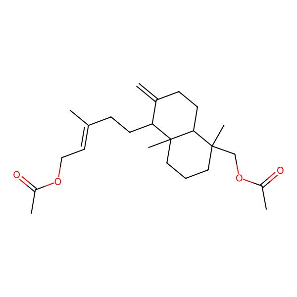 2D Structure of Agathadiol diacetate