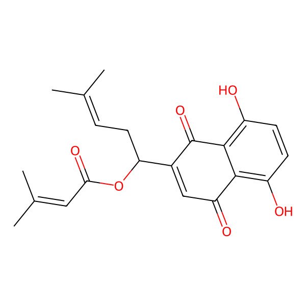 2D Structure of Alkannin beta,beta-dimethylacrylate