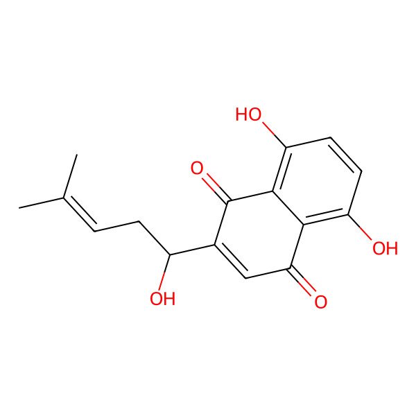 2D Structure of Alkannin