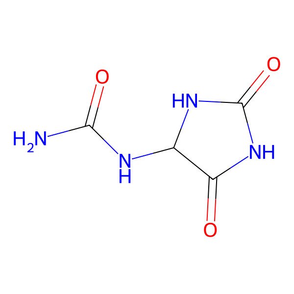 2D Structure of Allantoin, (-)-