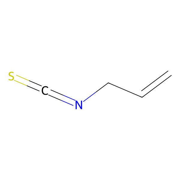 2D Structure of Allyl isothiocyanate