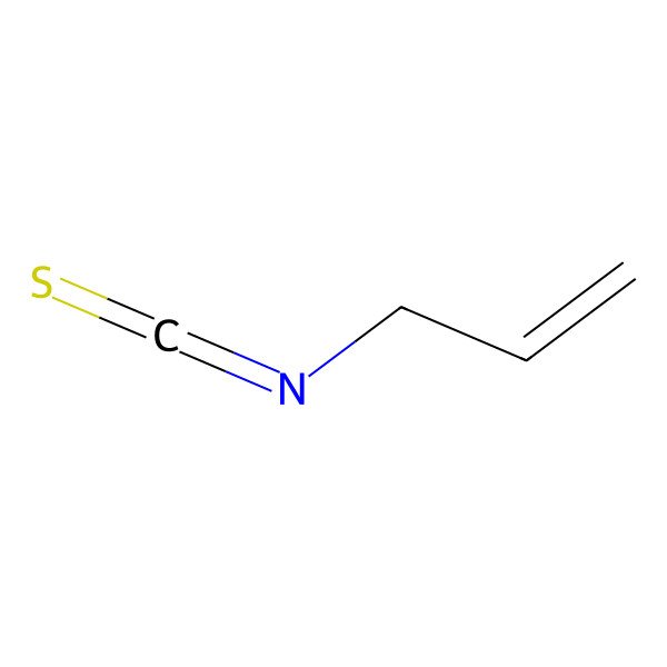 2D Structure of Allyl isothiocyanate 2D Structure of Allyl isothiocyanate