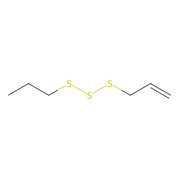 2D Structure of Allyl propyl trisulfide