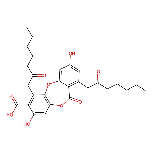 2D Structure of alpha-Alectoronic acid