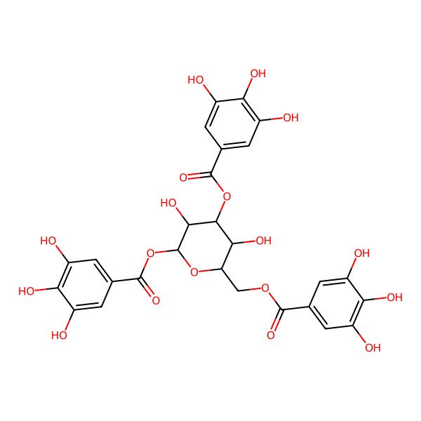 2D Structure of 1,3,6-Trigalloyl-a-D-glucose (TGG)