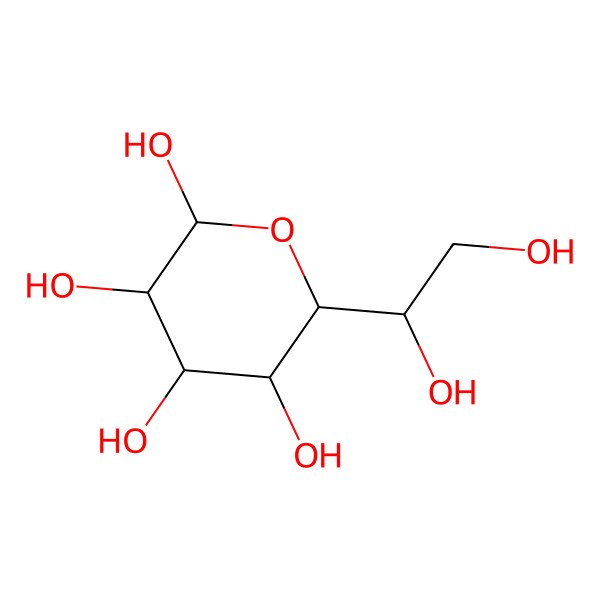 2D Structure of (2S,3R,4S,5R,6R)-6-[(1R)-1,2-dihydroxyethyl]oxane-2,3,4,5-tetrol