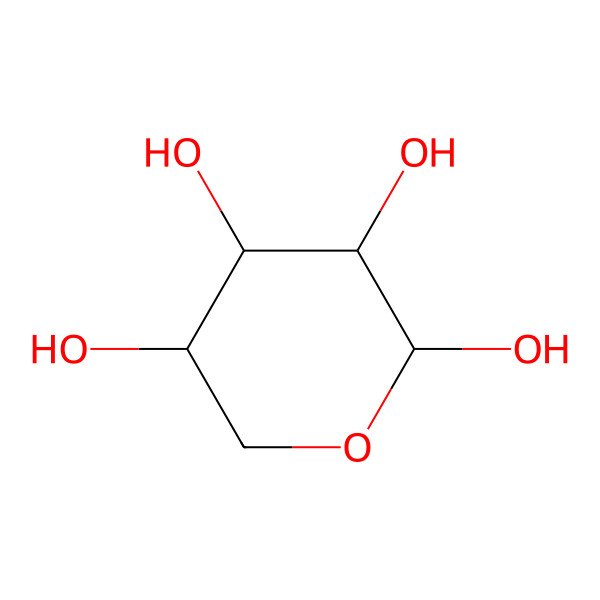 2D Structure of alpha-L-arabinopyranose