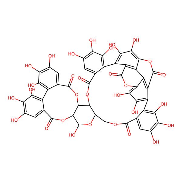 2D Structure of (1R,35R,37S,38R,55S)-6,7,8,11,12,23,24,27,28,29,37,43,44,45,48,49,50-heptadecahydroxy-2,14,21,33,36,39,54-heptaoxaundecacyclo[33.20.0.04,9.010,19.013,18.016,25.017,22.026,31.038,55.041,46.047,52]pentapentaconta-4,6,8,10,12,16,18,22,24,26,28,30,41,43,45,47,49,51-octadecaene-3,15,20,32,40,53-hexone