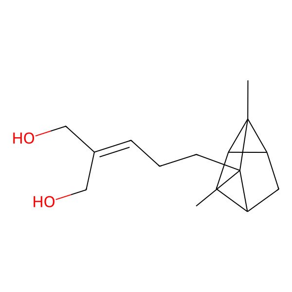 2D Structure of Alpha-Santaldiol