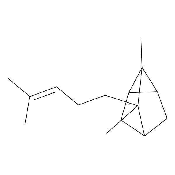 2D Structure of alpha-Santalene