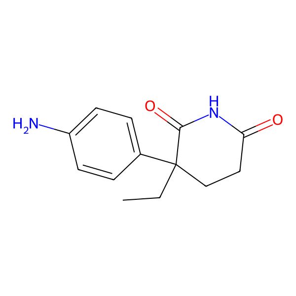 2D Structure of Aminoglutethimide