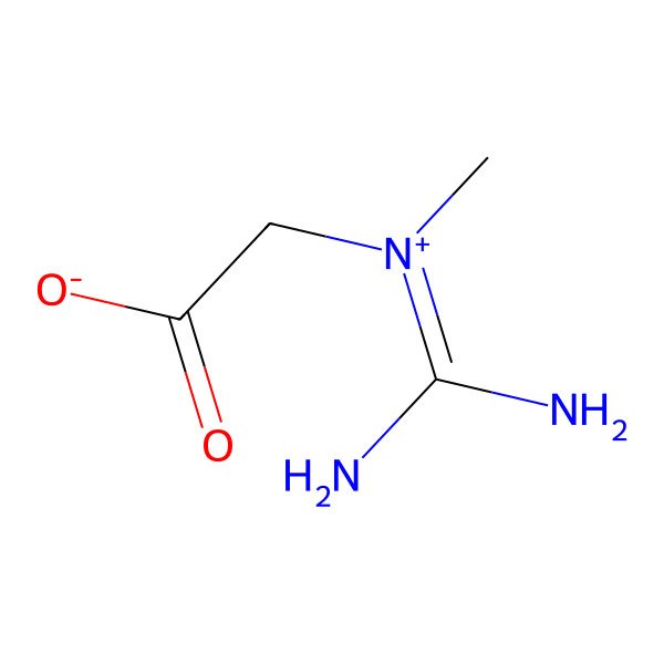 2D Structure of {[Amino(iminio)methyl](methyl)amino}acetate